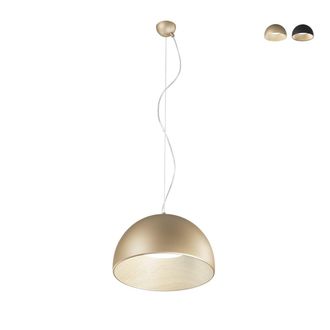 Luce-Ambiente-Design L&aacute;mpara Colgante Redonda De Metal Con Luz Led Regulable Coco - Oro