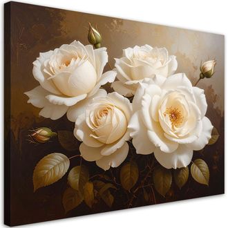 Feeby Impresi&oacute;n De Imagen, Ramo De Rosas Color Crema, 120x80