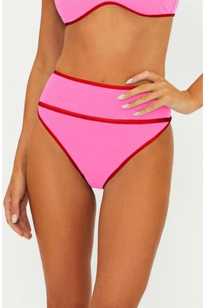 Beach Riot Carlotta Bikini Bottom Womens Electric Pink Swimwear GBO3813