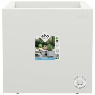 ELHO Maceta Elho Blanco &Oslash; 39 Cm Pl&aacute;stico Cuadrado Moderno