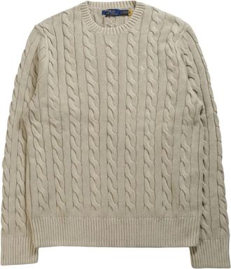 Polo Ralph Lauren Truien & Vesten, Heren, Beige, XL, Rondgebreide trui