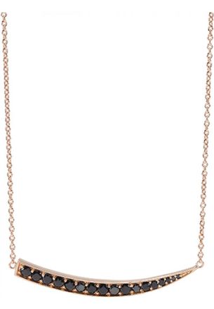 Sif Jakobs Womens C1012-BK-RG Ladies Necklace - Rose Gold Stainless Steel - One Size