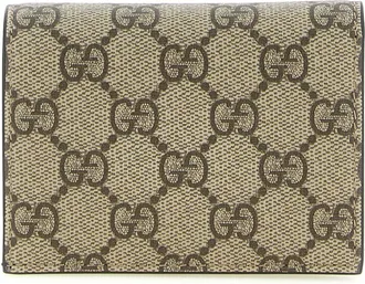 Gucci GG Supreme Canvas & Calfskin Card Case - Multicolor
