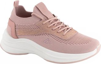 Andrea WomenS Lightweight Knit Sneakers In Pink
