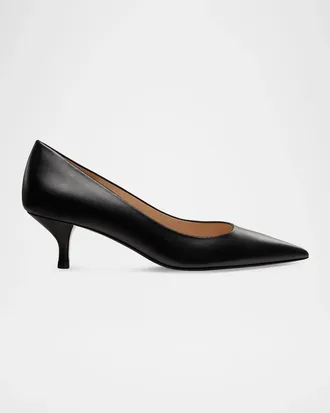 Stuart Weitzman 50mm Stuart Power Leather Pumps