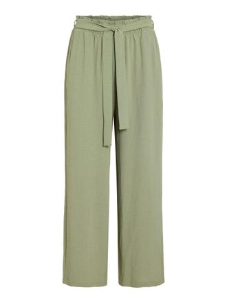 Vila Vijosa Belted Culotte Pants - Noos, Oil Green, 16