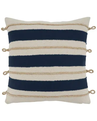 Saro Lifestyle Nautical Square Pillow