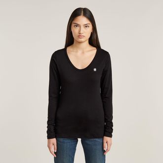 G-Star Slim Top - Zwart - Dames
