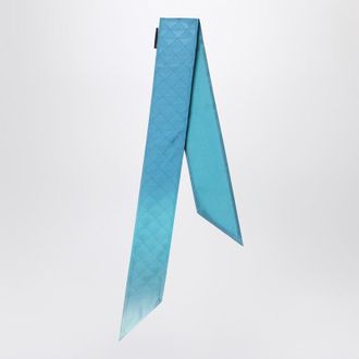 Prada Turquoise ribbon in silk twill