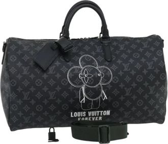 Louis Vuitton Pre-owned Canvas Weekendtas - Dames - Vintage Weekendtas - Zwart - ONE Size - Vintage