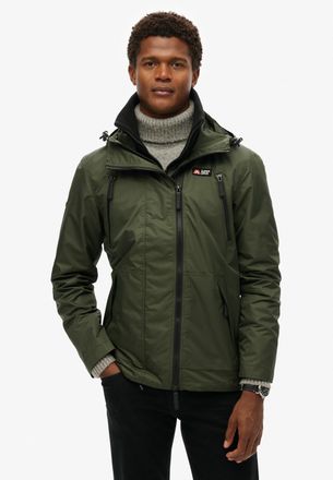Superdry Outdoorjacke SUPERDRY HOODED MTN WINDBREAKER JACKET, Herren, Gr. M, gr&uuml;n (surplus goods olive gr&uuml;n), Web, Obermaterial: 100% Polyester, unifarben, rel