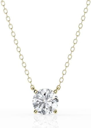 Grown Brilliance 1 Carat Round Lab Grown Solitaire Diamond Pendant Necklace