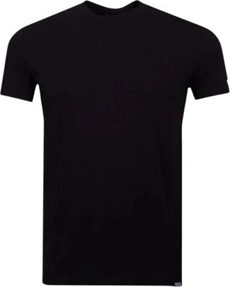 Dsquared2 Zwarte T-shirt met korte mouwen Urban stijl - Heren - T-shirts - Zwart - XL - Katoen - Tops