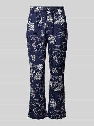 Ralph Lauren Comfort Fit Pyjama-Hose aus reiner Baumwolle Modell PJ PANT-SLEEP-BOTTOM in Marine, Gr&ouml;&szlig;e XXL