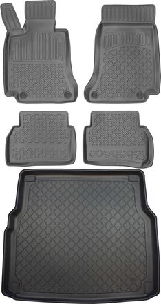 OEM Juego De Alfombrillas Para Coche Y Maletero Para Mercedes Clase C W205 Kombi A Partir De Octubre De 2014