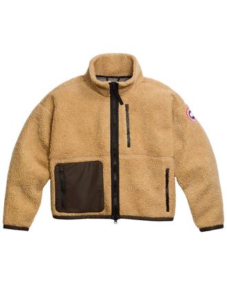 Canada Goose Simcoe Zip Up Fleece Wool-Blend Sweater