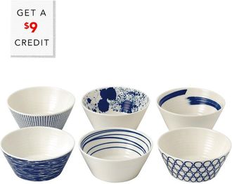 Royal Doulton Set Of 6 4.3In Pacific Tapas Bowls With $9 Credit