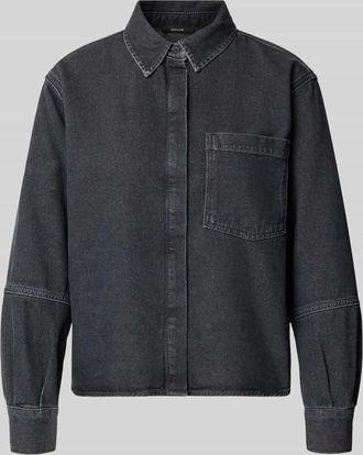 OPUS Hemdbluse in Denim-Optik Modell Femori in Dunkelgrau, Größe 34