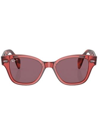 Ray-Ban Occhiali da sole squadrati con effetto tartarugato - Rosa