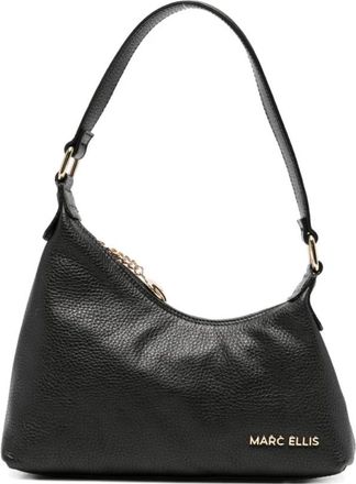 Marc Ellis Wynn Shoulder Bag - Dames - Schoudertassen - Zwart - ONE Size - Leer - Tassen