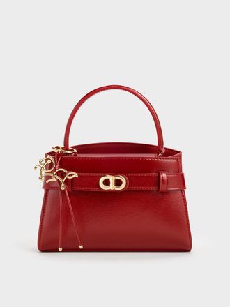 Charles & Keith Aubrielle Horse-Motif Top Handle Bag