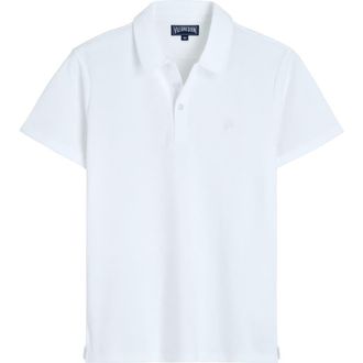 Vilebrequin Mens Solid Terry Polo in Blanc at Nordstrom, Size Xxx-Large