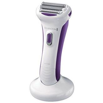 Remington Smooth & Silky Wdf5030 Womens Shaver Rechargeable Ergonomic Shaving Angle White/purple