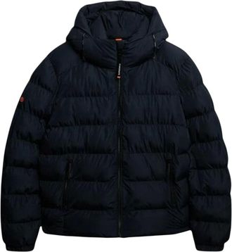 Superdry Piumino sportivo con cappuccio - - Jackets - Uomo - Blu - 2XL