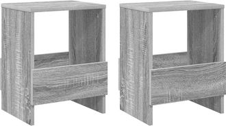 vidaXL Estante De Revistas 2 Uds. Gris Sonoma 35 X 30 X 45 Cm Vidaxl