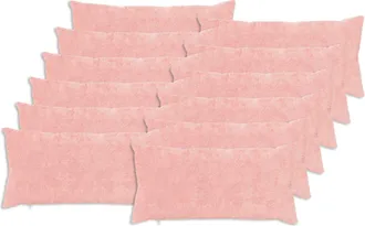 vidaXL Funda De Almohada 12 Uds. Heerlen Rosa 40 X 80 Cm Vidaxl