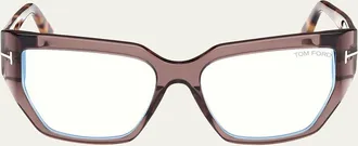 Tom Ford Blue Light Blocking Acetate Square Glasses