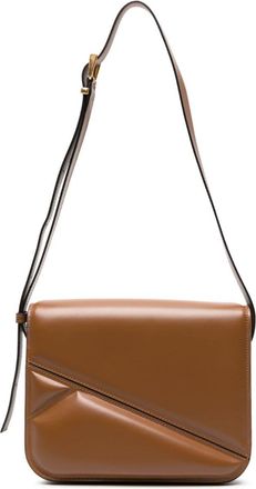 Wandler Oscar Trunk leather crossbody bag - women - Calf Leather - One Size - Brown