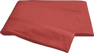 Matouk Nocturne Flat Sheet in Coral at Nordstrom, Size King