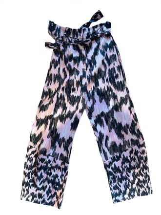 Maria Cher Dabir Womens Pants In Mix 1 Pink-Black