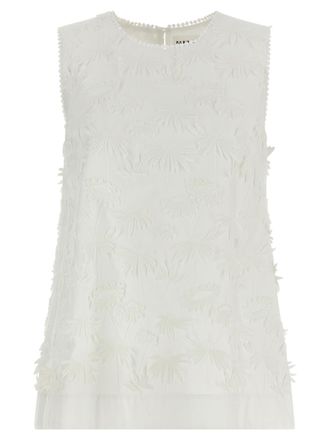 P.A.R.O.S.H. White Cotton Womens Blouse