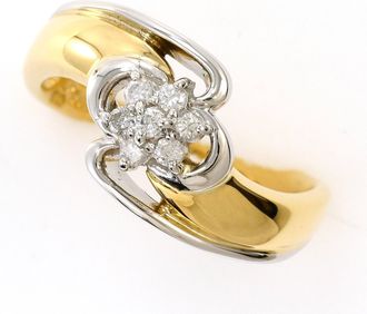 C&A Platinum Yellow Gold Yellow Gold (18K) Platinum 850 Band Ring (Pre-Owned)