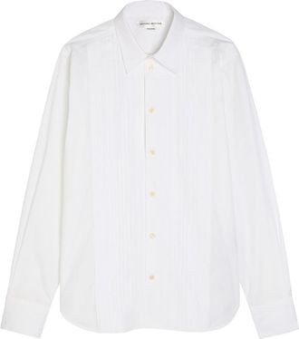 Victoria Beckham Pintuck Cotton-poplin Shirt - White - 10 (UK10 / S)