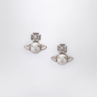 Vivienne Westwood Silver Balbina earrings with pearl