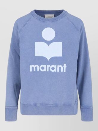 Isabel Marant crew neck raglan sweatshirt ribbed cuffs hem