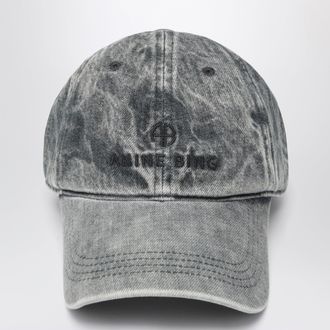 Anine Bing Jeremy baseball cap in washed-effect grey