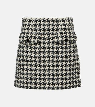 Veronica Beard Minigonna Adriel pied-de-poule