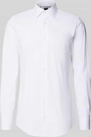 HUGO BOSS Slim Fit Businesshemd mit extra langem Arm in Weiss, Größe 39L