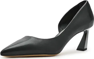 Franco Sarto A-Tawny 2 Pump Womens Shoes Black : 6.5 M, Leather