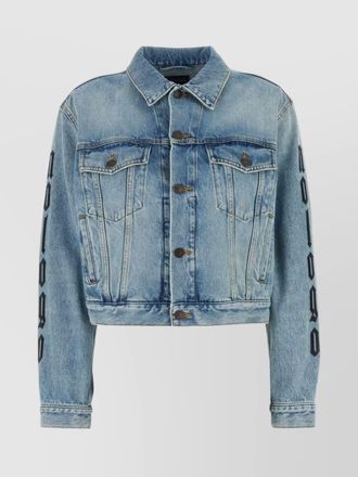 Balenciaga denim cropped jacket