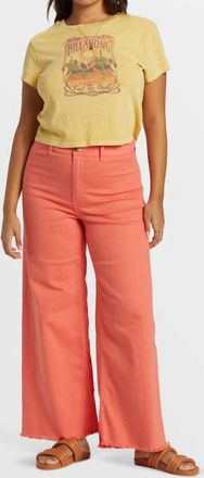 Billabong Free Fall High-Waist Pants In Papaya