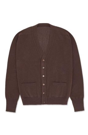 Fortela Lynch Cashmere Cardigan in Dark Brown at Nordstrom, Size X-Large Eu