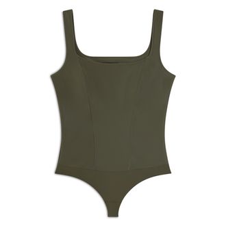 Freddy Body scollo quadrato in similpelle lucida