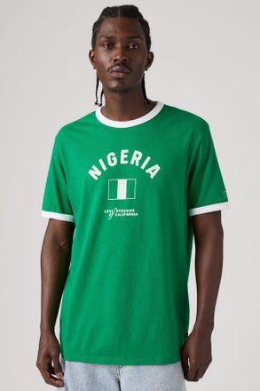 Levi's T-shirt Ringer Levis Nigeria - Uomo - 2XL - Verde / X Nigeria