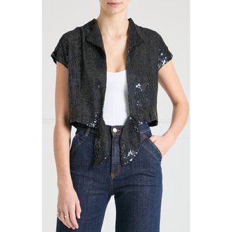 Temperley London Filigree Jacket in Black at Nordstrom, Size 10