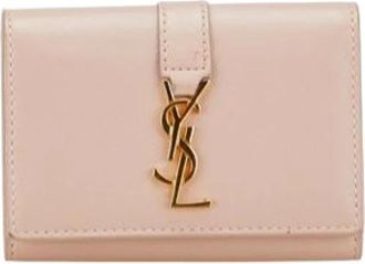 Saint Laurent Pre-owned Wallets, female, Pink, Size: ONE SIZE Pre-owned Leather Key-holder